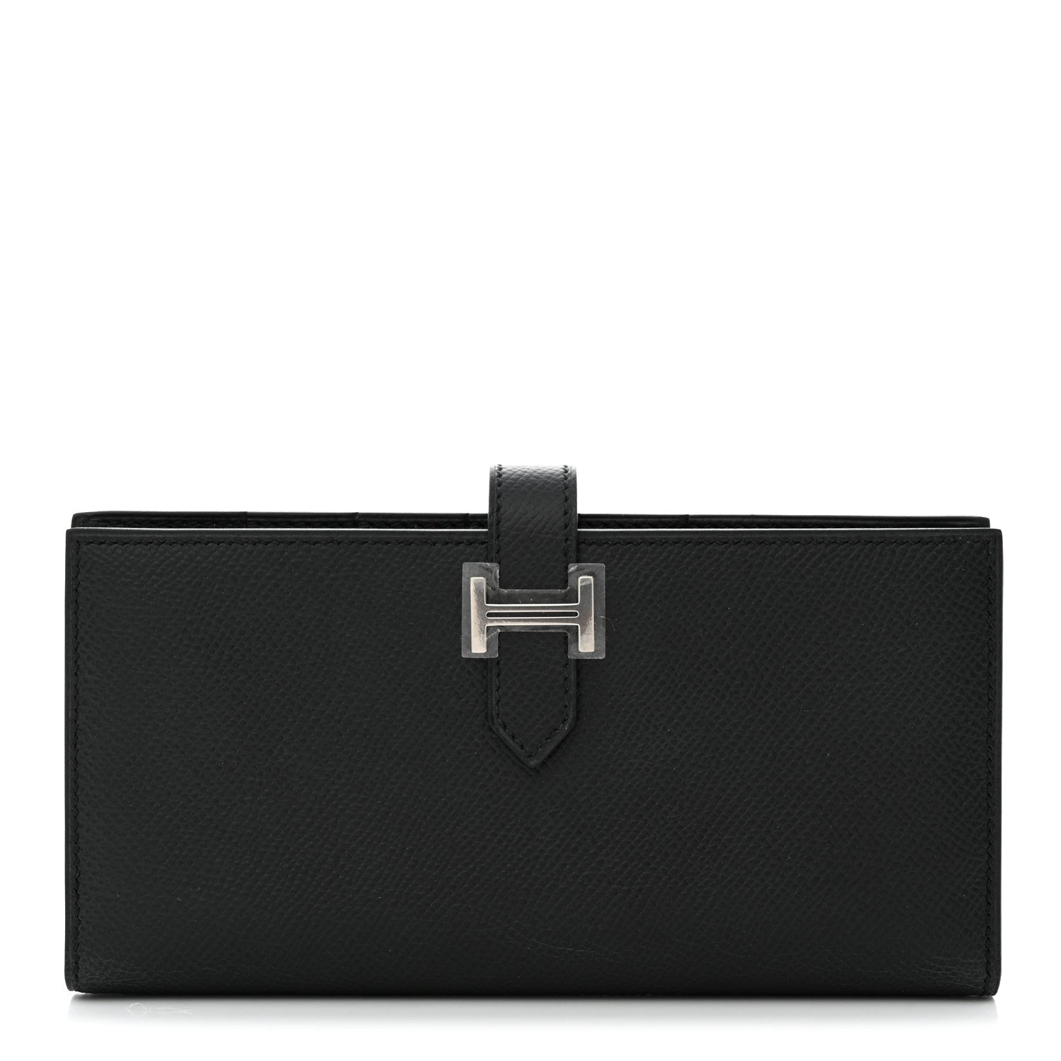 Hermes Epsom Bearn Gusset Wallet Black 1 of 8