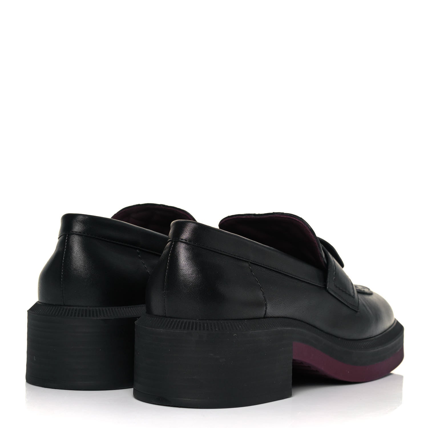 Chanel Lambskin Quilted CC Turnlock Loafers 39 Black 4 of 9