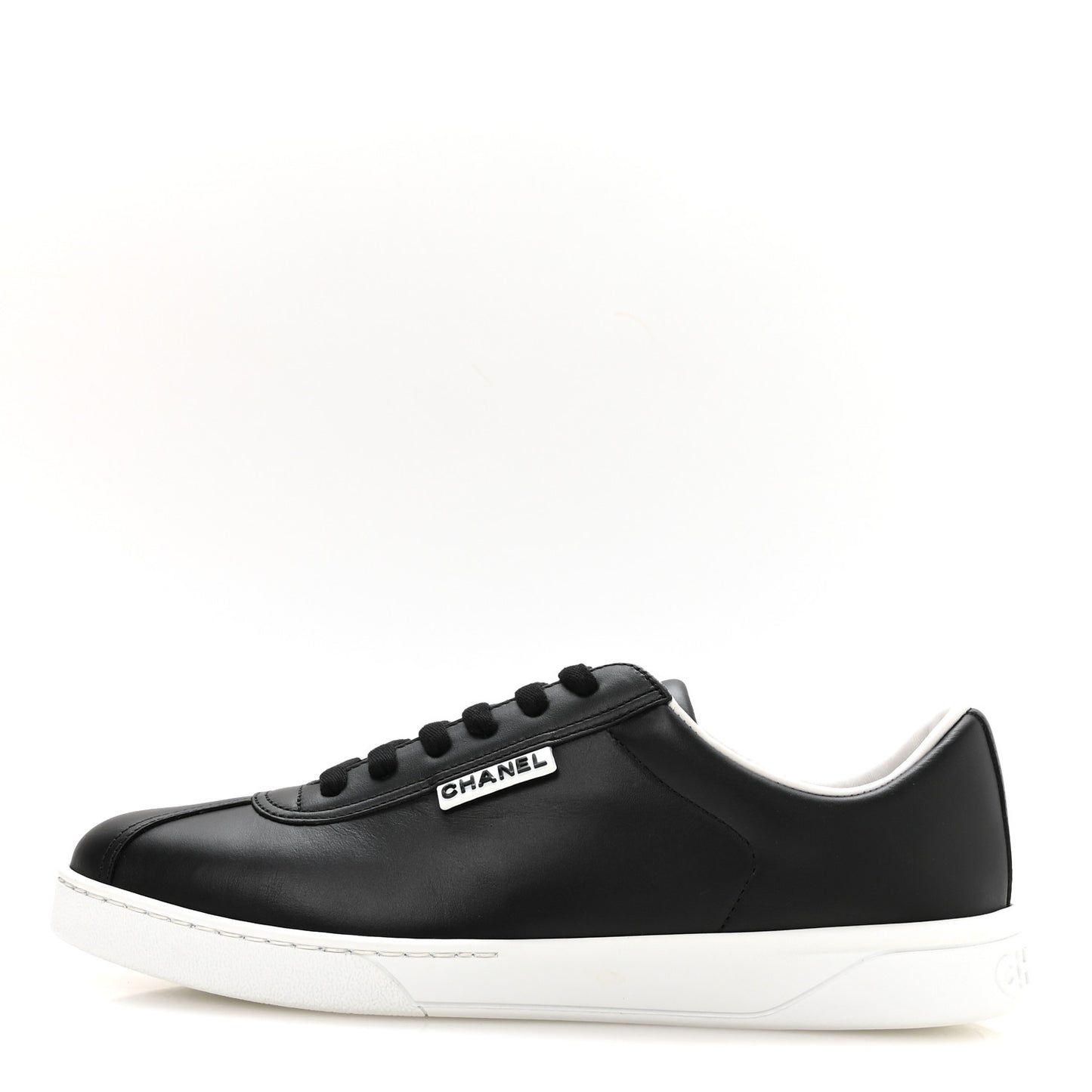 Calfskin CC Womens Sneakers 40 Black