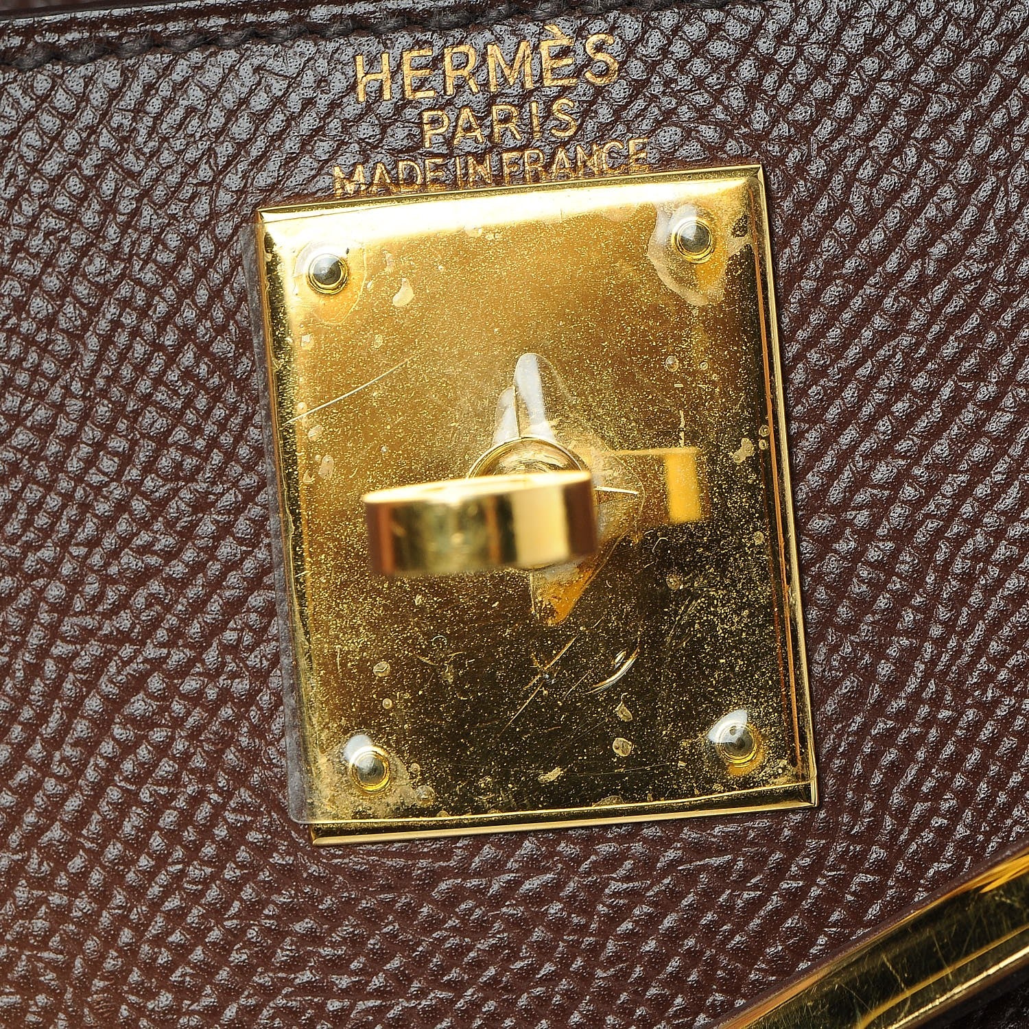 Hermes Courchevel Kelly Retourne 28 Chocolate 23 of 32
