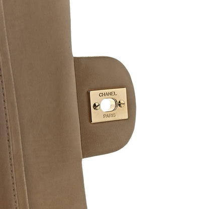Chanel Lambskin Quilted Medium Double Flap Beige 7 of 14