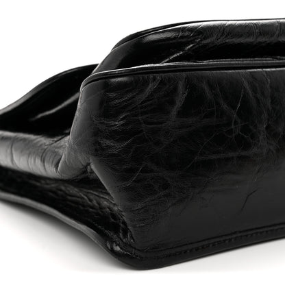 Saint Laurent Crinkled Calfskin Matelasse Monogram Medium Niki Chain Satchel Black 9 of 10