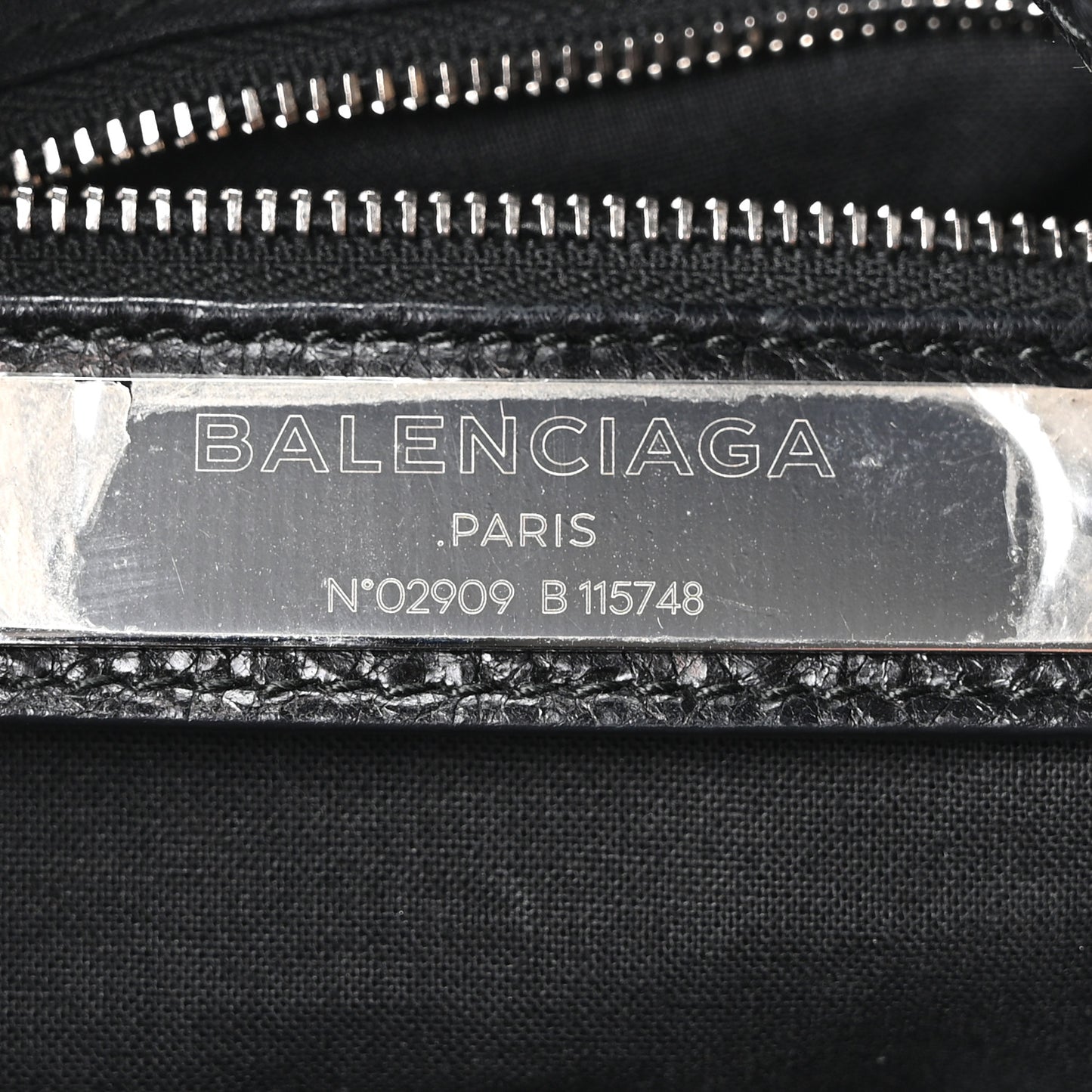 Agneau Classic Silver Hardware City Black