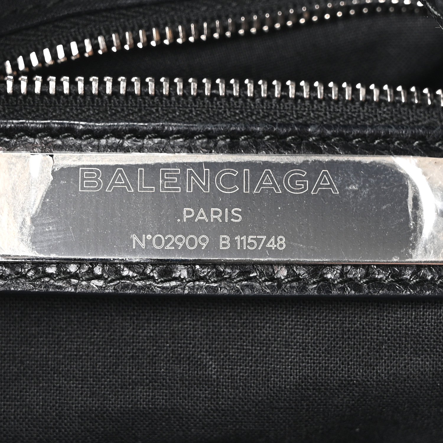 Balenciaga Agneau Classic Silver Hardware City Black 6 of 10