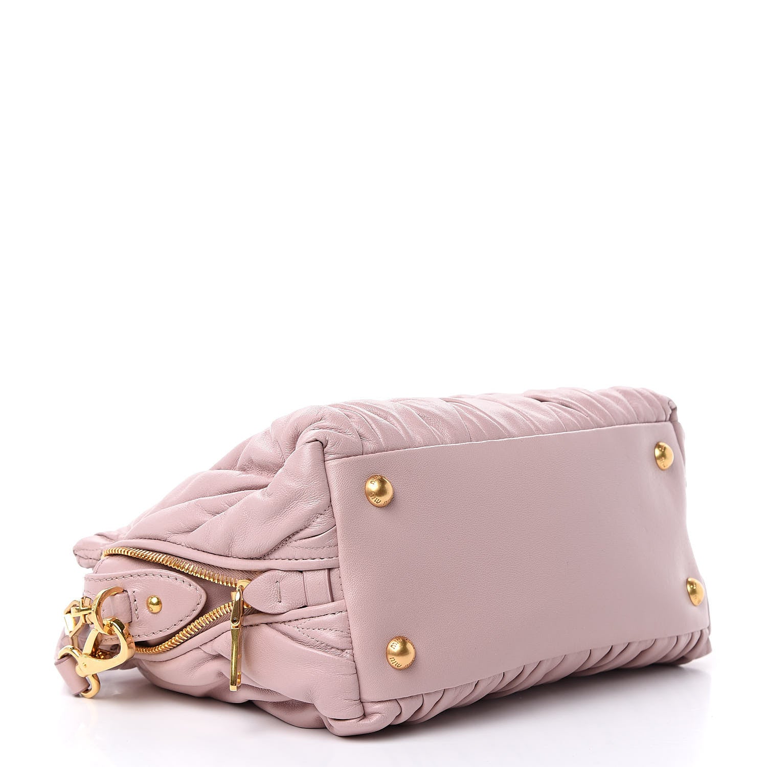 Miu Miu Nappa Matelasse Bauletto Top Handle Opale 4 of 9
