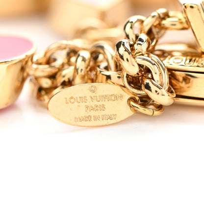Louis Vuitton Fleur De Monogram Bag Charm Pink 4 of 5