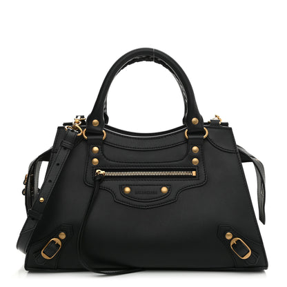 Balenciaga Smooth Calfskin Neo Classic Brass Hardware S City Black 1 of 9