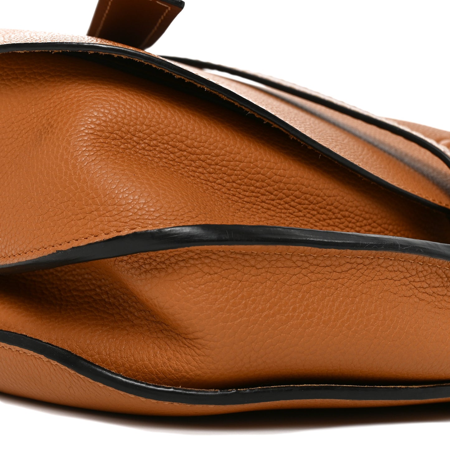 Grained Calfskin Large Gate Crossbody Bag Caramel Pecan