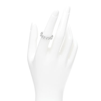 Tiffany Platinum Diamond Victoria Alternating Band Ring 54 6.75 2 of 5