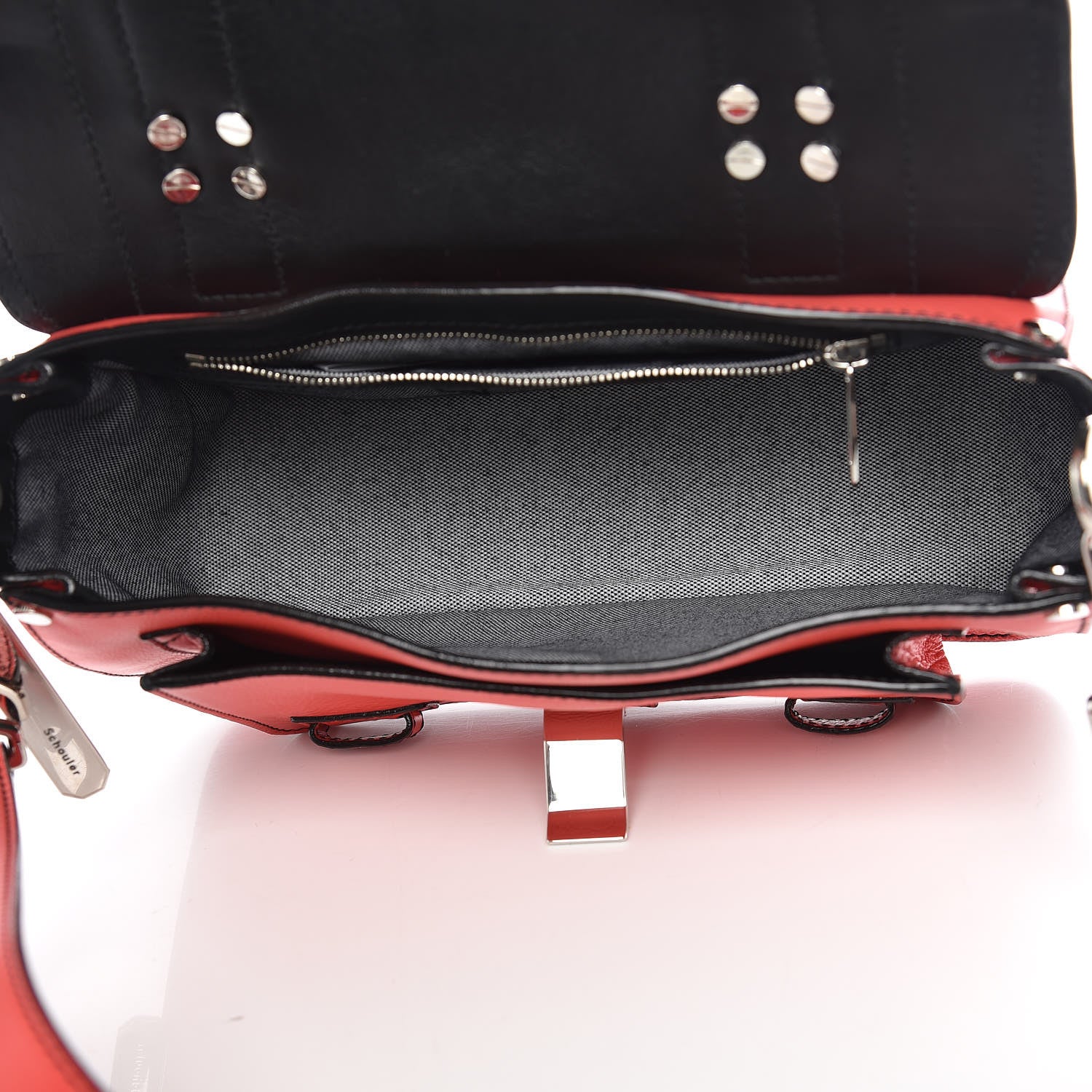 Proenza Schouler Grainy Calfskin Tiny PS1 Satchel Geranium 5 of 10