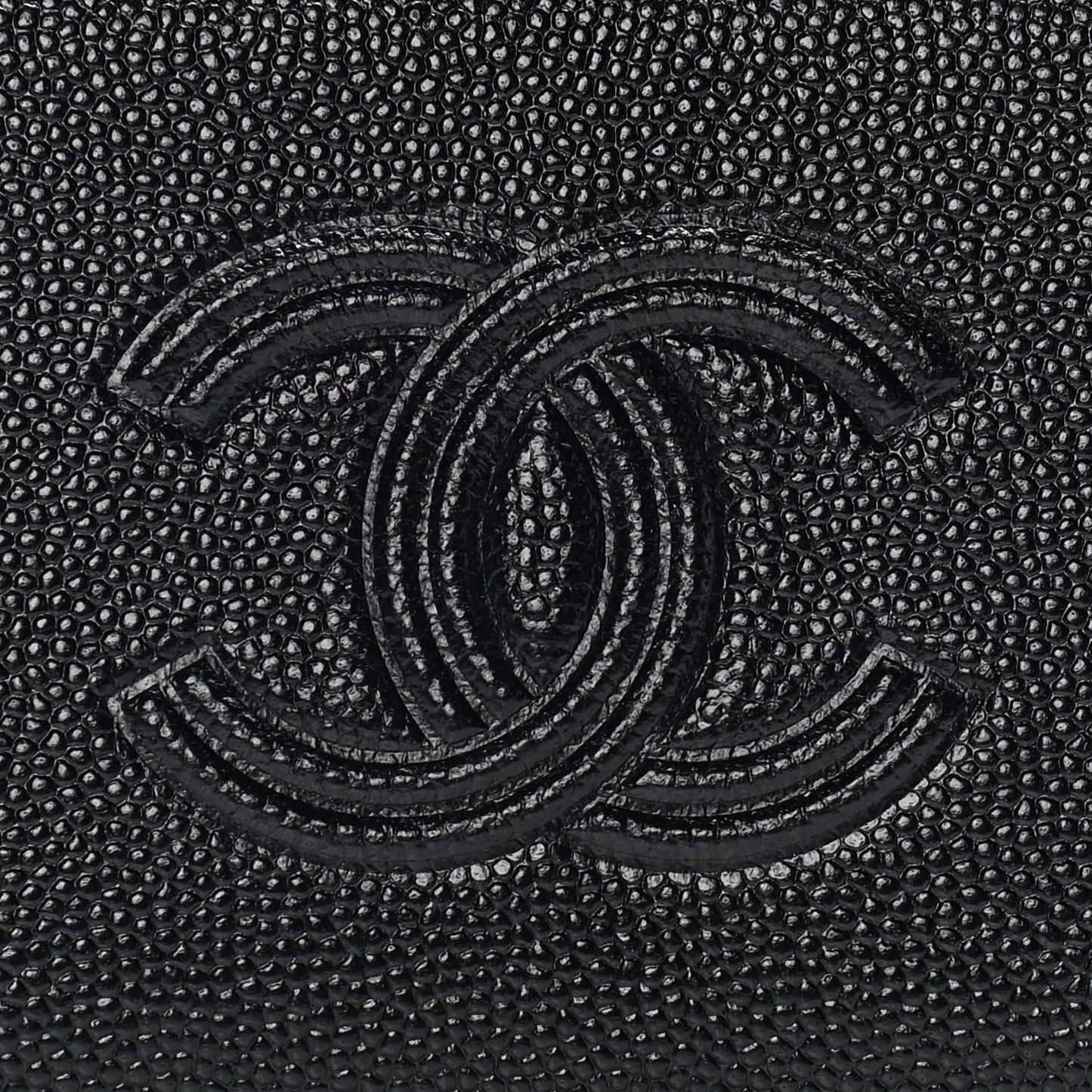 Caviar Timeless CC Zip Around Coin Purse Black