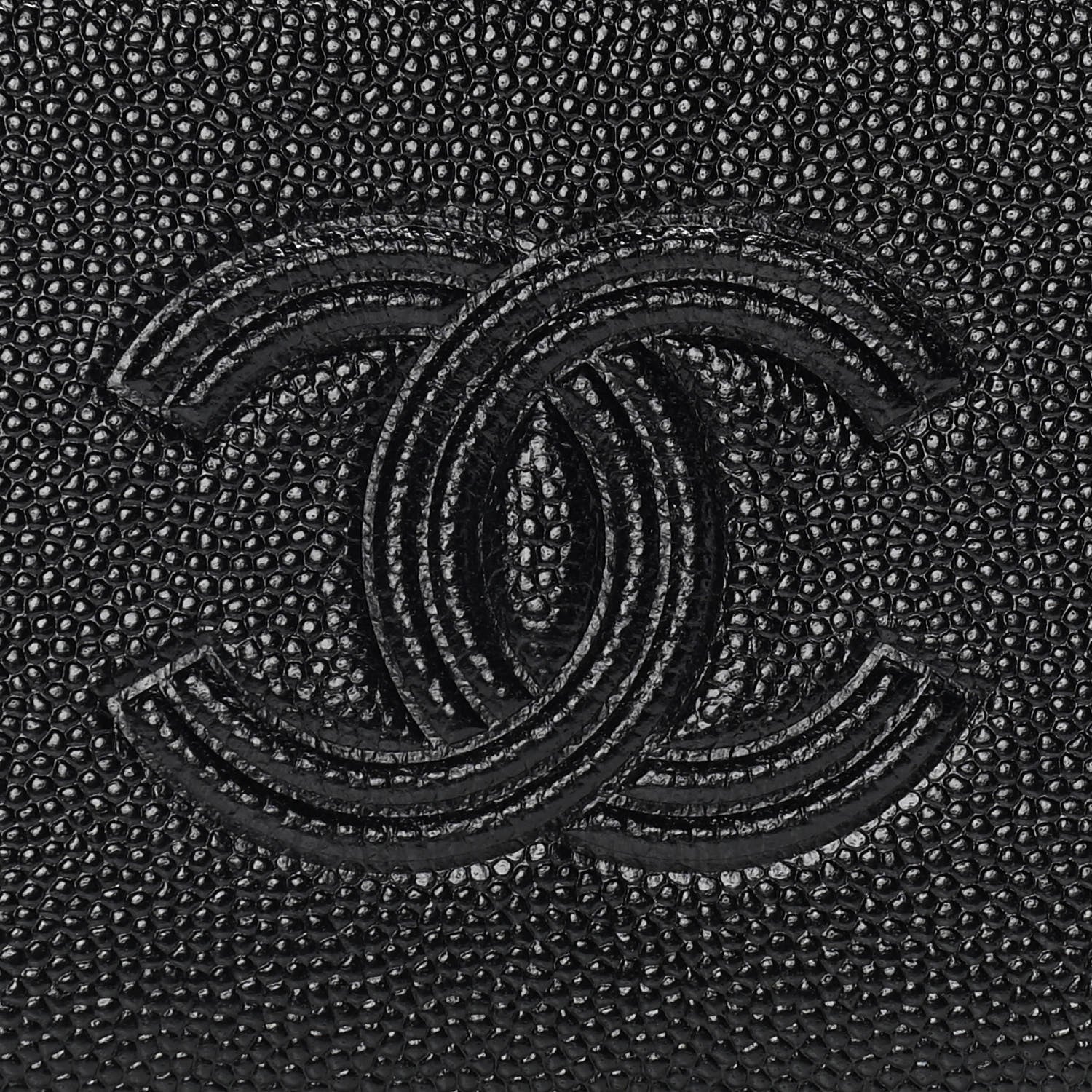 Chanel Caviar Timeless CC Zip Around Coin Purse Black 7 of 12