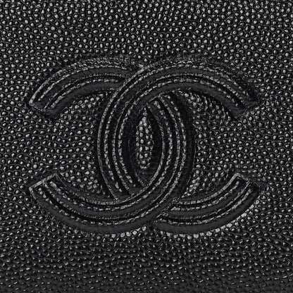 Chanel Caviar Timeless CC Zip Around Coin Purse Black 7 of 12