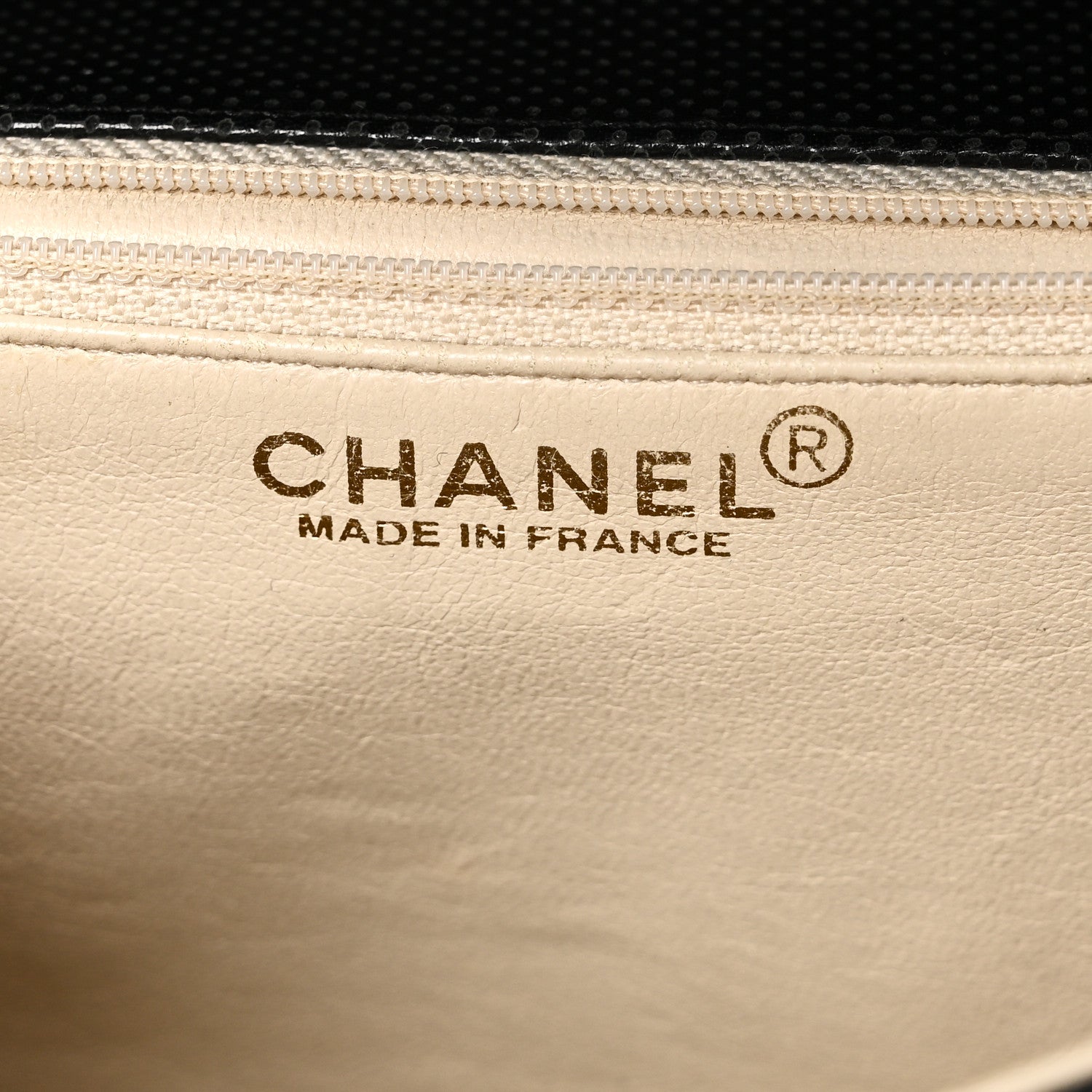 Chanel Lambskin Perforated Medium Single Flap Bag Black White 6 of 10