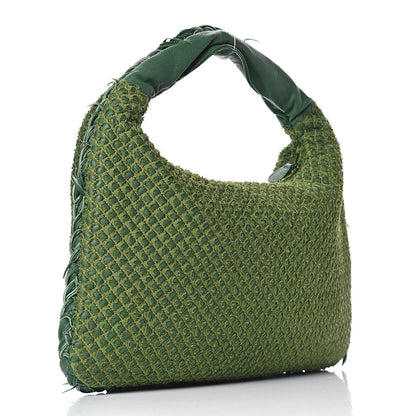 Bottega Veneta Nappa Silk Small Ponza Devore Fuzzy Hobo 3 of 11