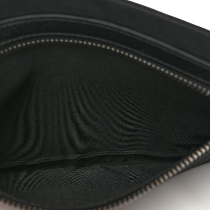 Chanel Nylon Calfskin Chesterfield Pouch Black 5 of 5