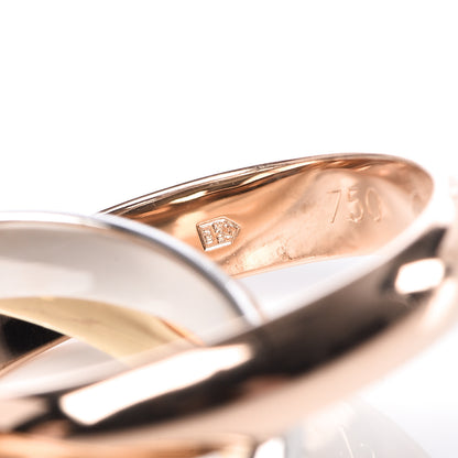 Cartier 18K Pink Yellow White Gold Classic Trinity Ring 53 6.25 5 of 5