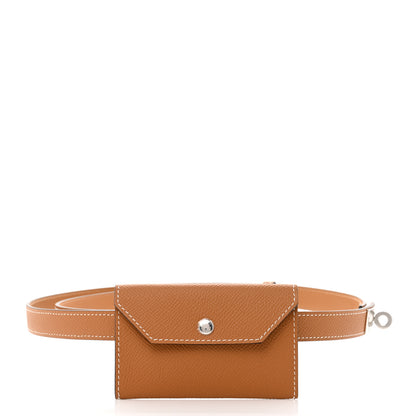 Hermes Epsom Kelly Pocket Belt Gold 2 of 7