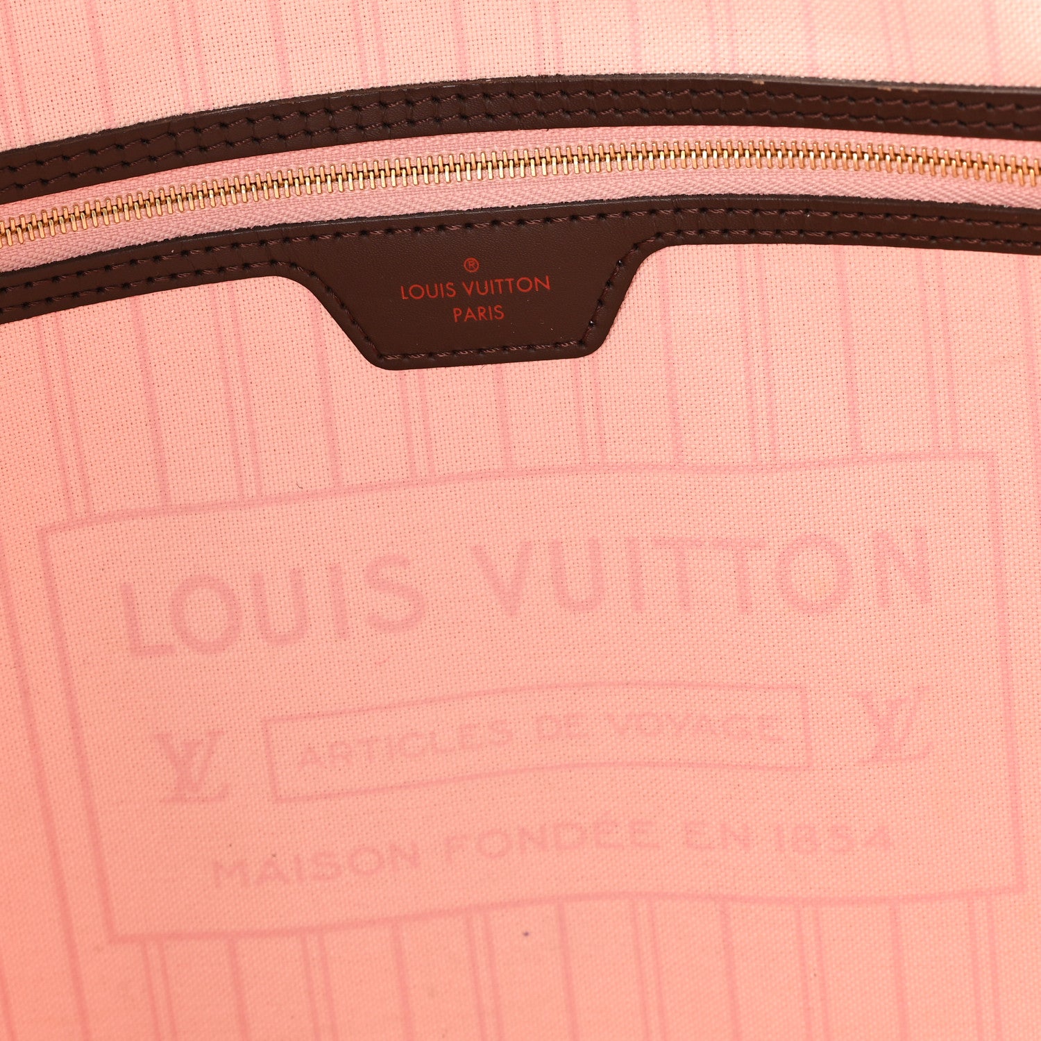 Louis Vuitton Damier Ebene Neo Neverfull MM Rose Ballerine 6 of 9