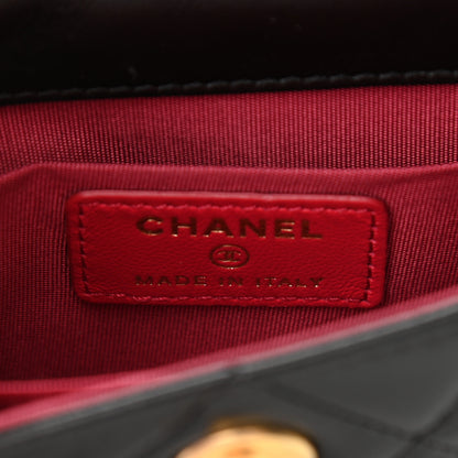 Chanel Shiny Lambskin Quilted Extra Mini Flap Black 6 of 10