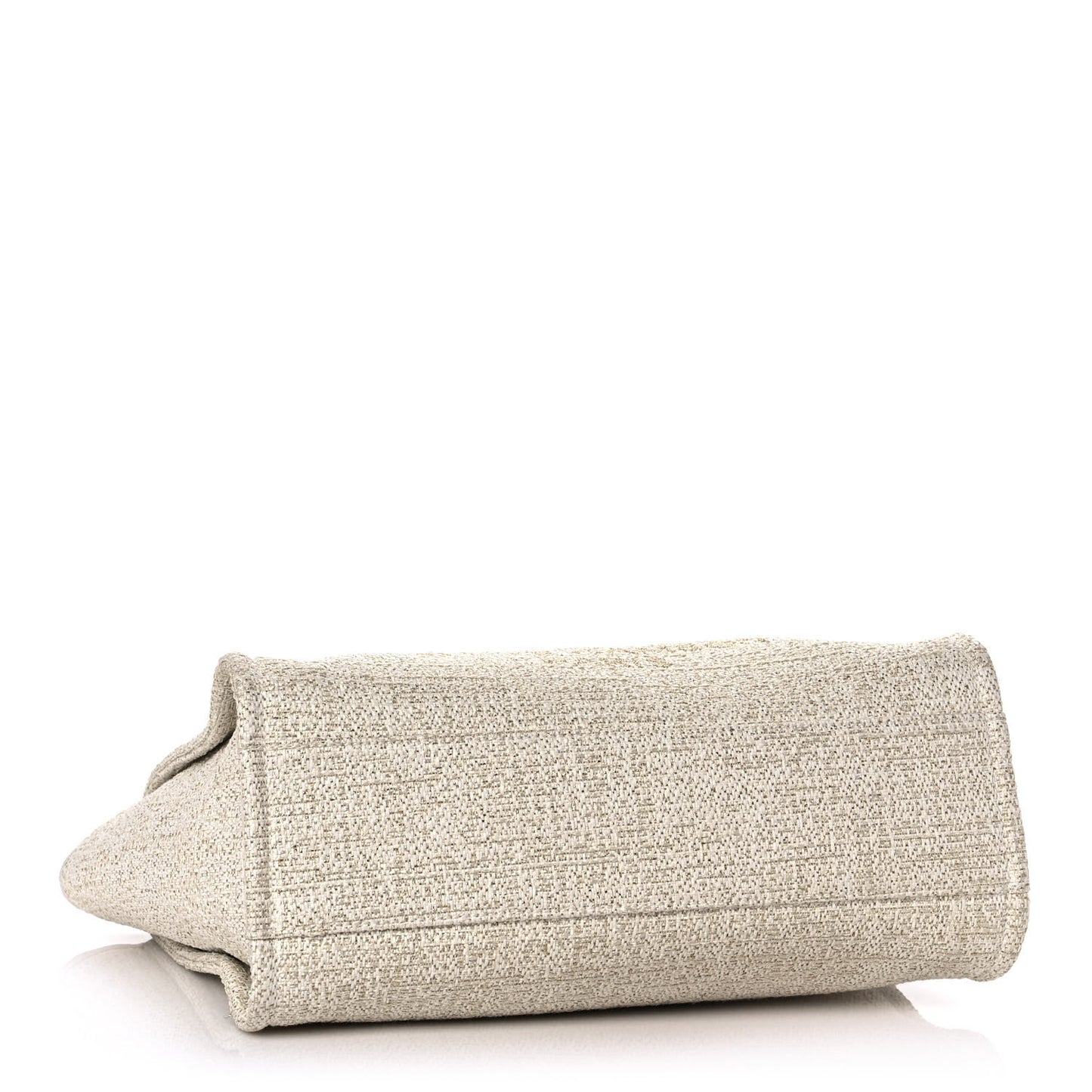 Lurex Boucle Small Deauville Tote Ivory