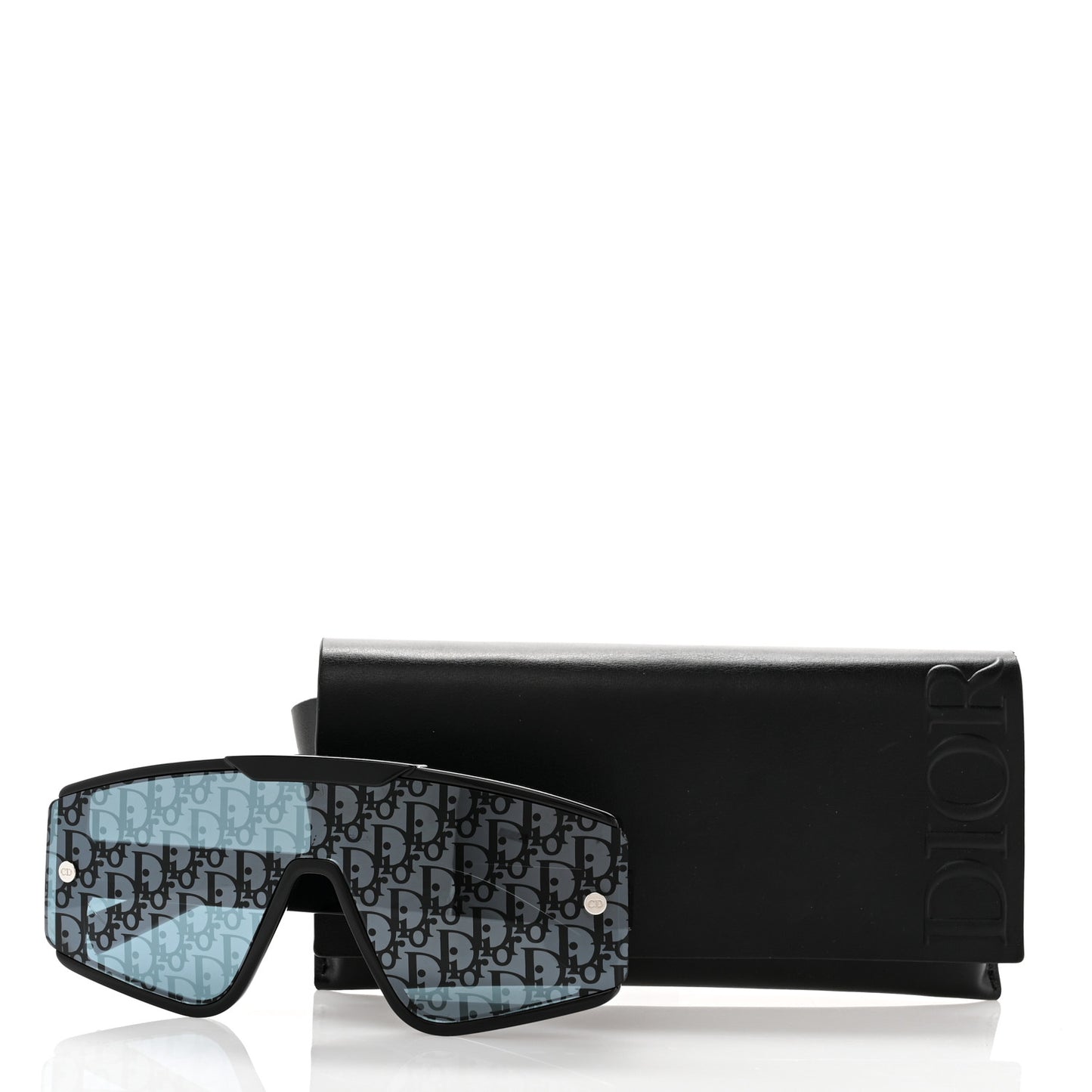 Acetate Diorxtrem MU Oblique Mask Sunglasses Black
