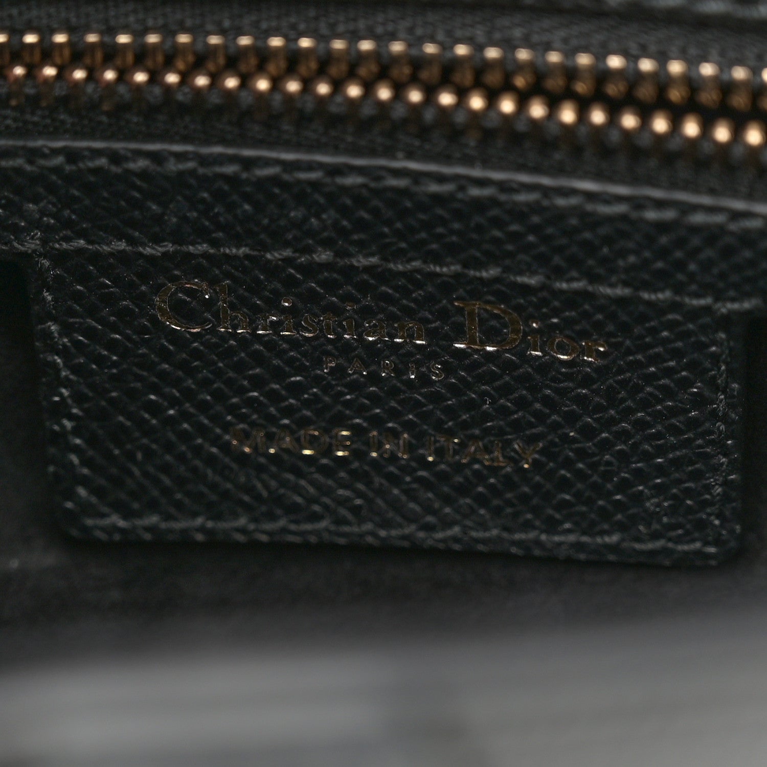 Christian Dior Grained Calfskin Saddle Bag With Strap Black 6 of 11