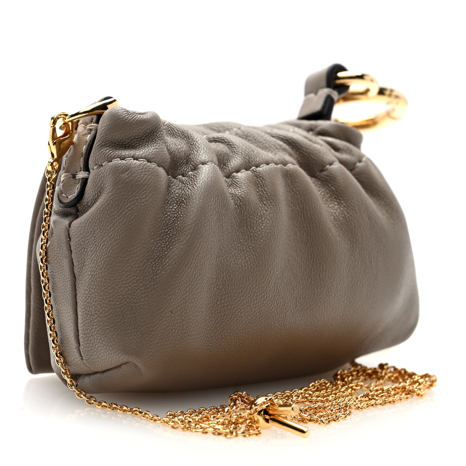 Fendi Nano Mamma Baguette Charm Tortora 3 of 9