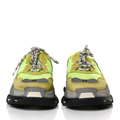Balenciaga Mesh Nubuck Mens Triple S Sneakers 43 Jaune Fluo 2 of 11
