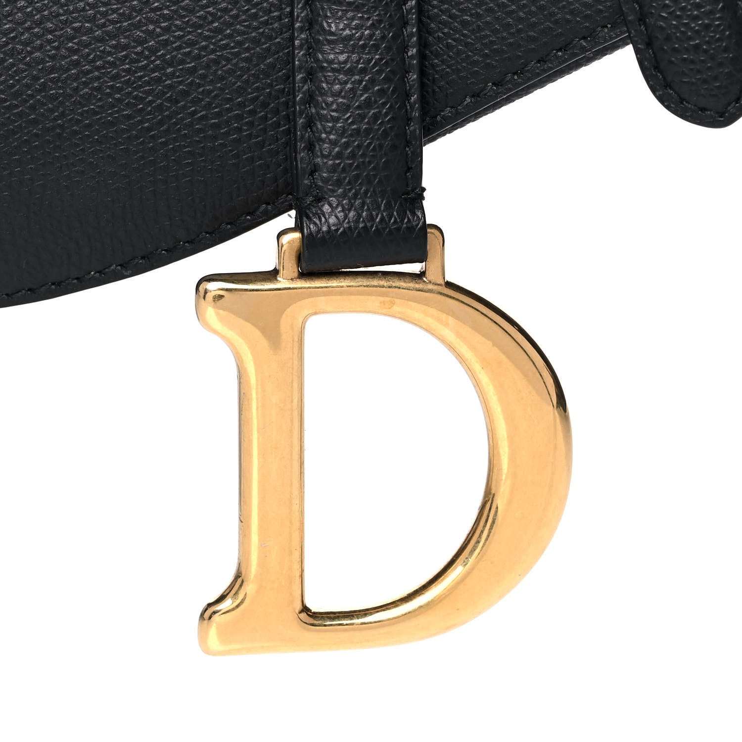 Christian Dior Calfskin Saddle Bag Black 8 of 13