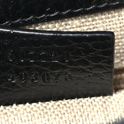 Gucci Dollar Calfskin Interlocking G Crossbody Bag Black 7 of 10