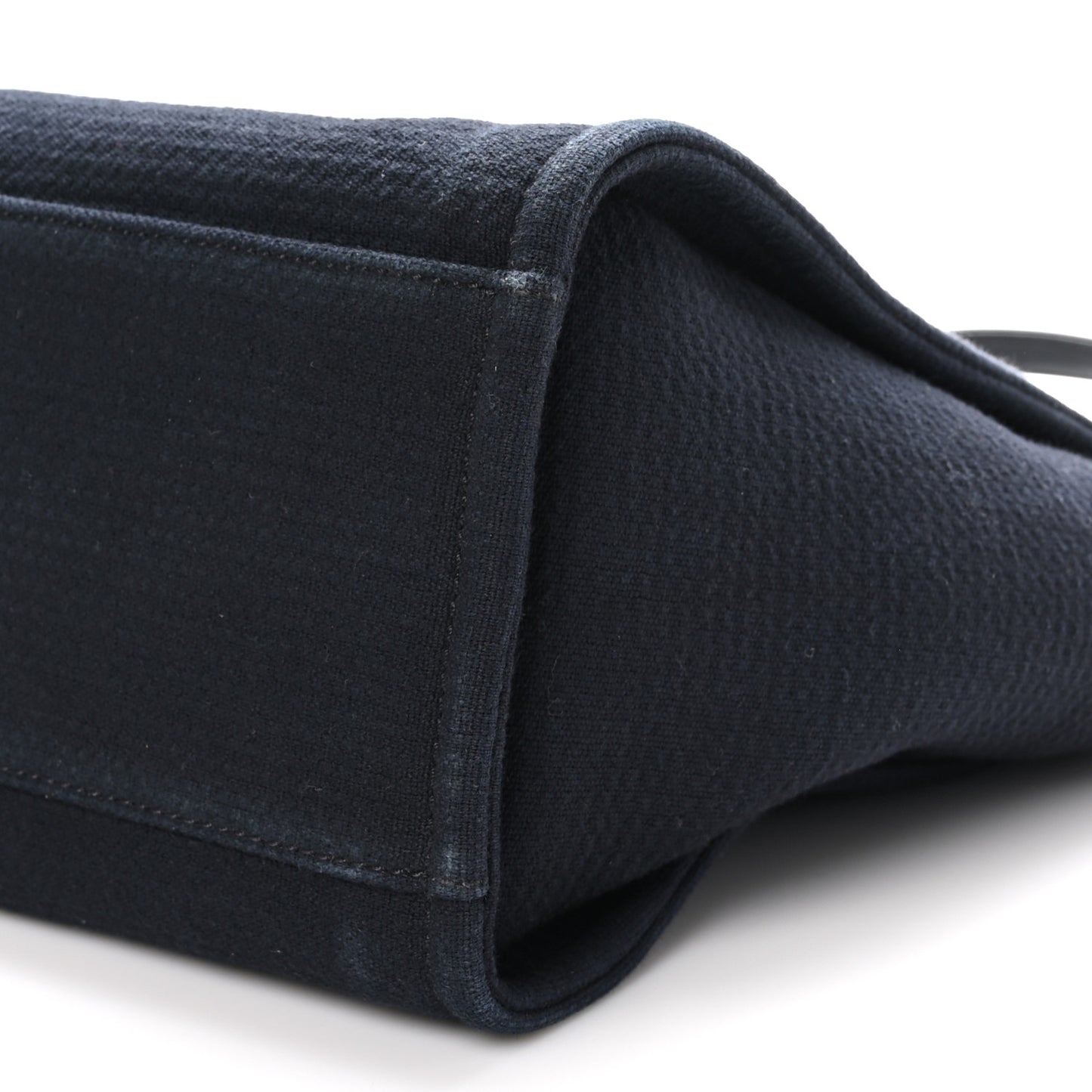 Mixed Fibers Calfskin Small Deauville Tote Black