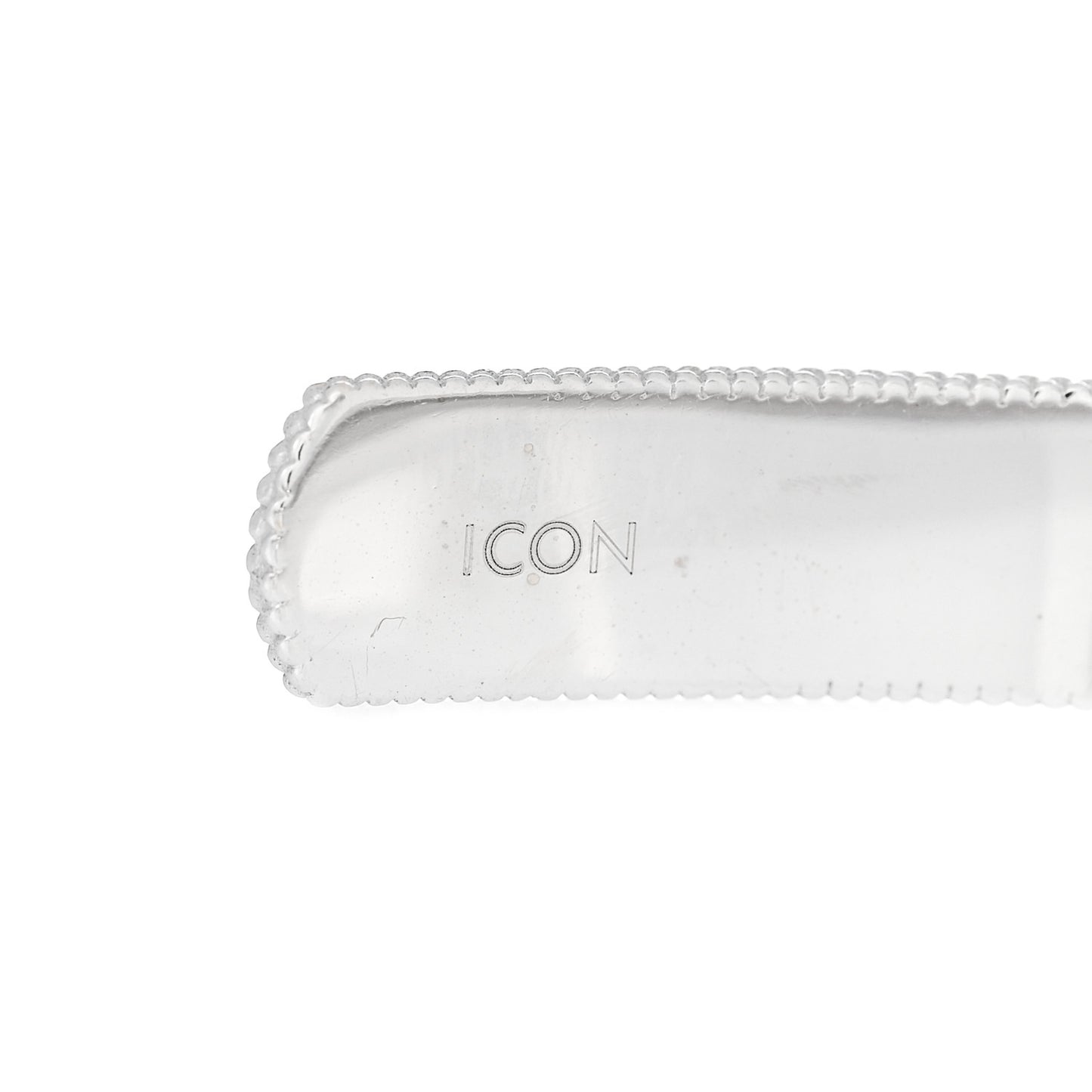 18K White Gold Enamel Icon Blooms Cuff Bracelet