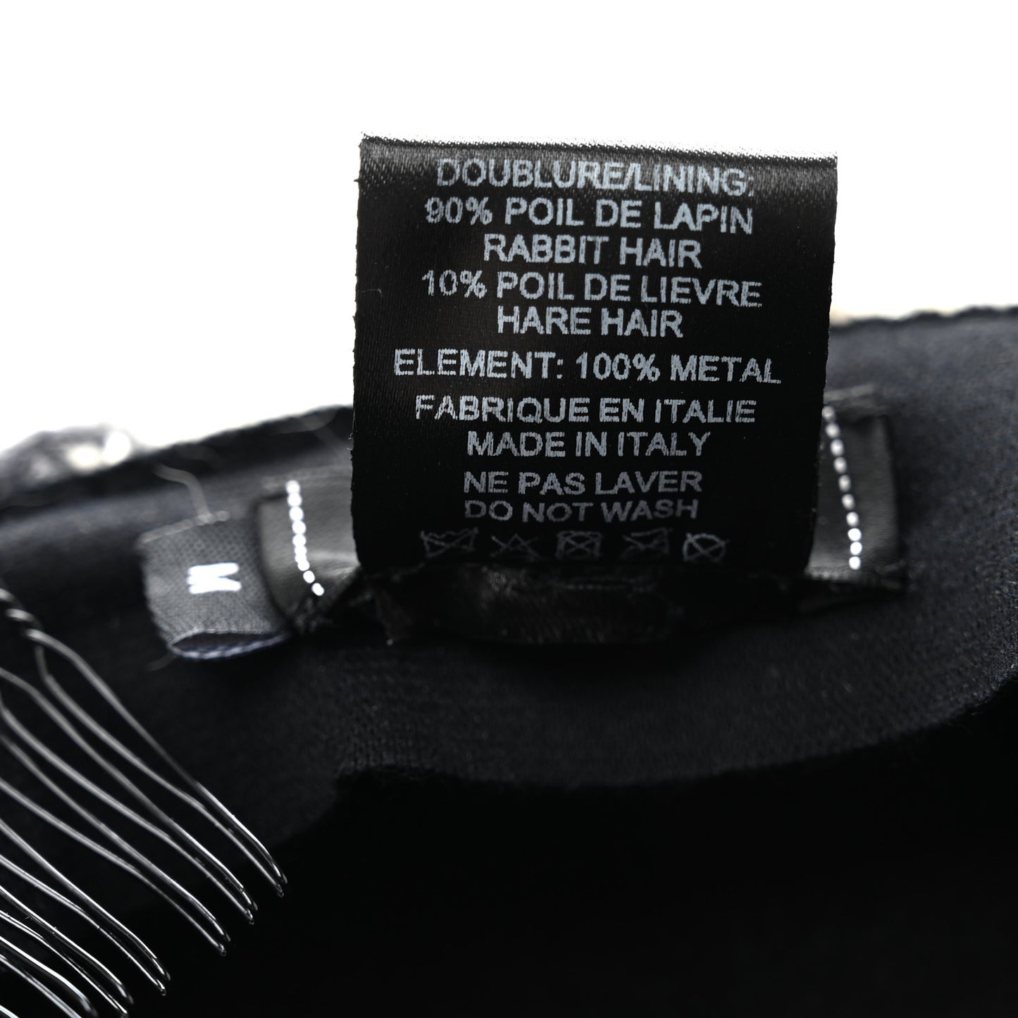 Tweed Hat M Ivory Black Grey