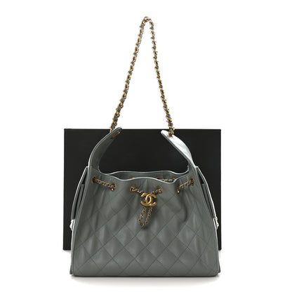 Chanel Caviar Quilted Small Chanel 25 Handbag Light Green 11 of 11