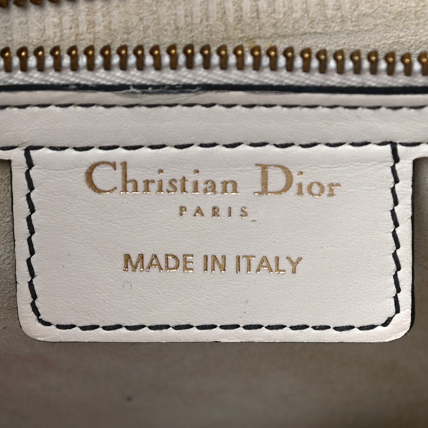 Christian Dior Calfskin D Fence Saddle Bag Latte 5 of 12