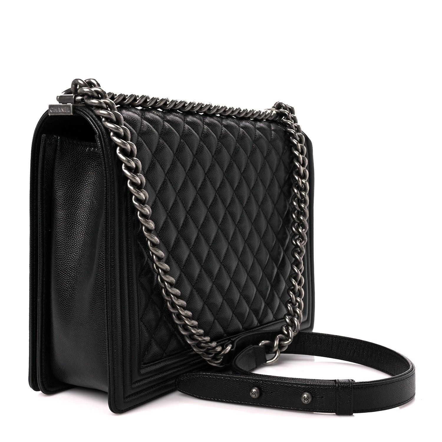 Chanel Caviar Quilted Large Boy Flap Black 3 of 11