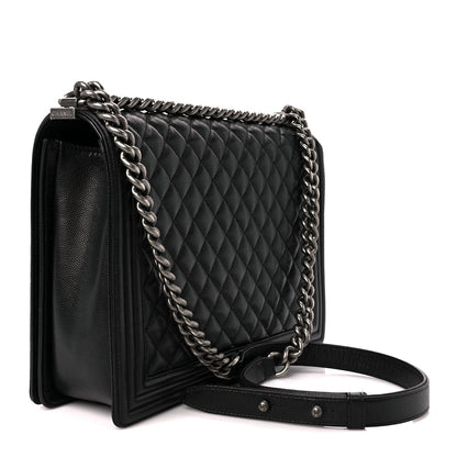 Chanel Caviar Quilted Large Boy Flap Black 3 of 11