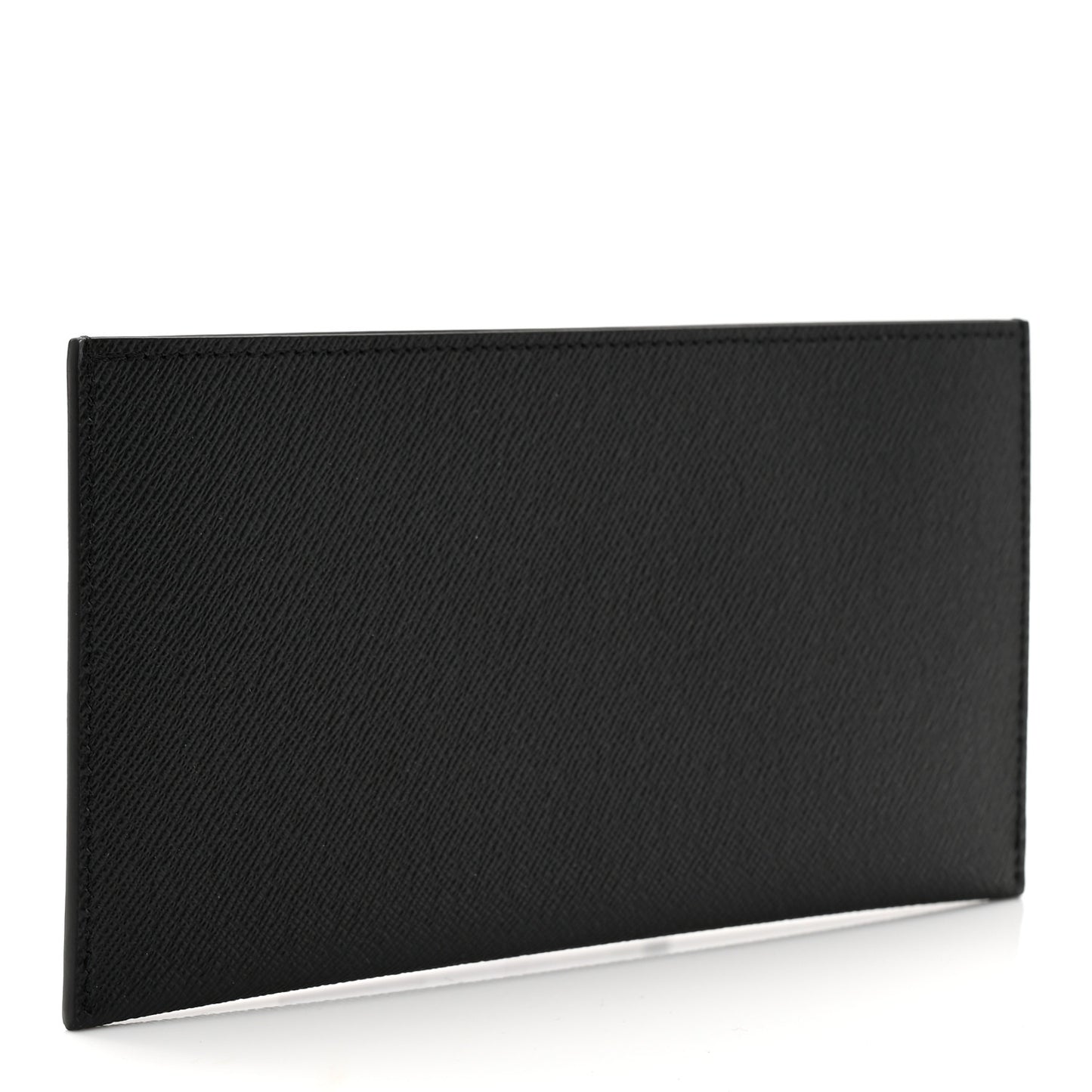 Calfskin Felicie Chain Wallet Card Holder Insert Black