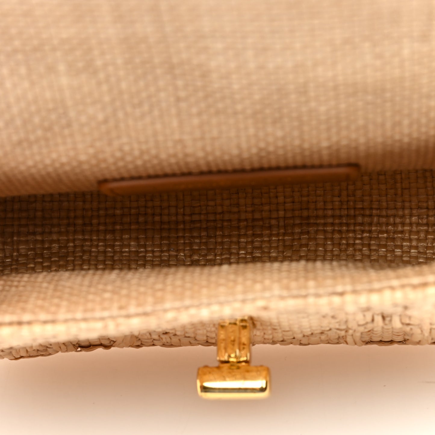 Raffia Macro Cannage Micro Caro Bag Natural