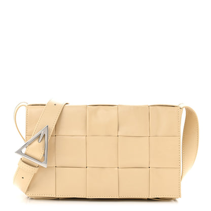 Bottega Veneta Brushed Calfskin Maxi Intreccio Crossbody Cassette Bag Porridge 1 of 10