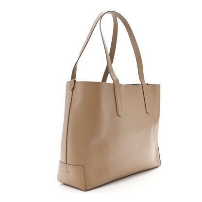 Burberry Calfskin TB Motif Embossed Medium Tote Camel 3 of 12