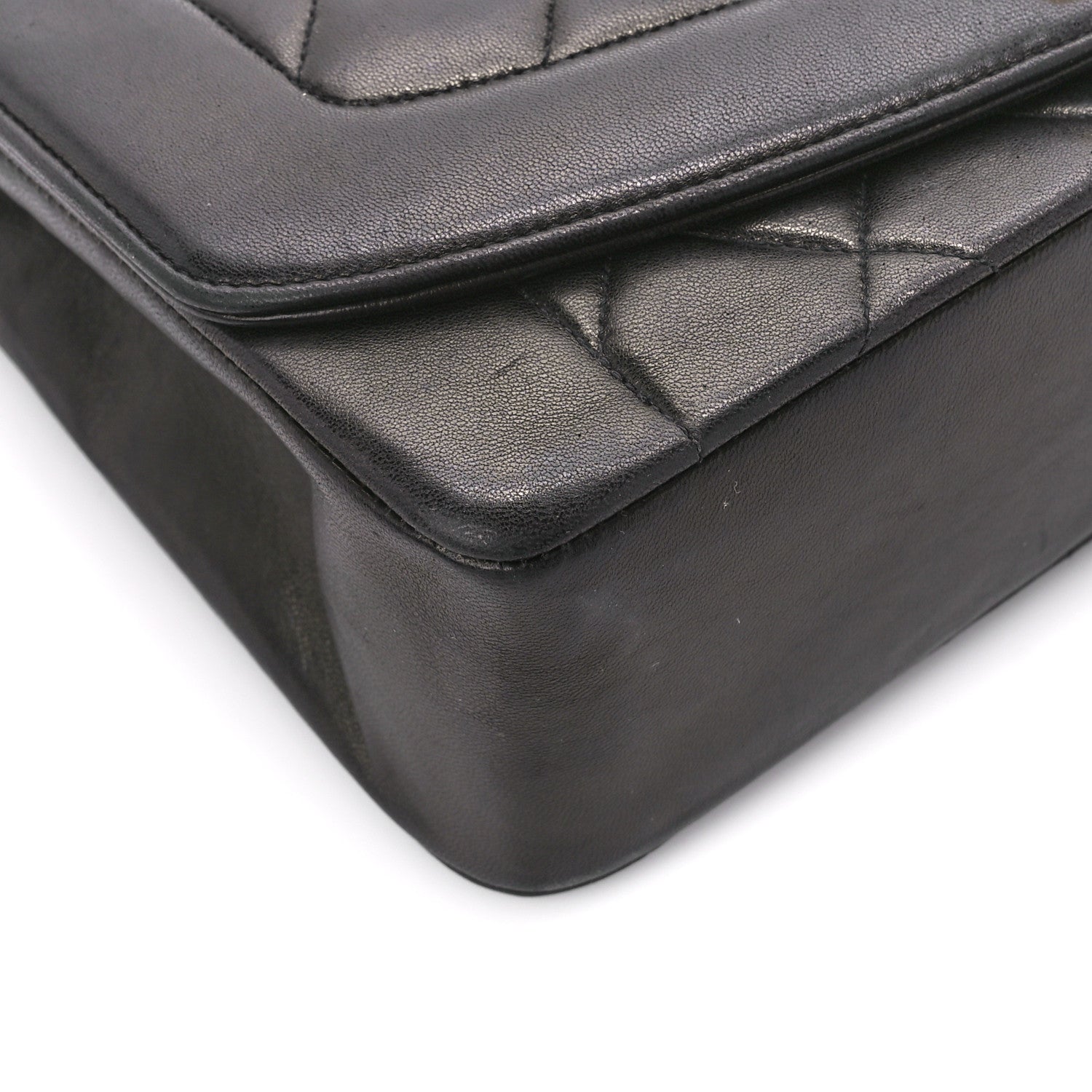 Chanel Lambskin Quilted Medium Single Flap Black 10 of 11