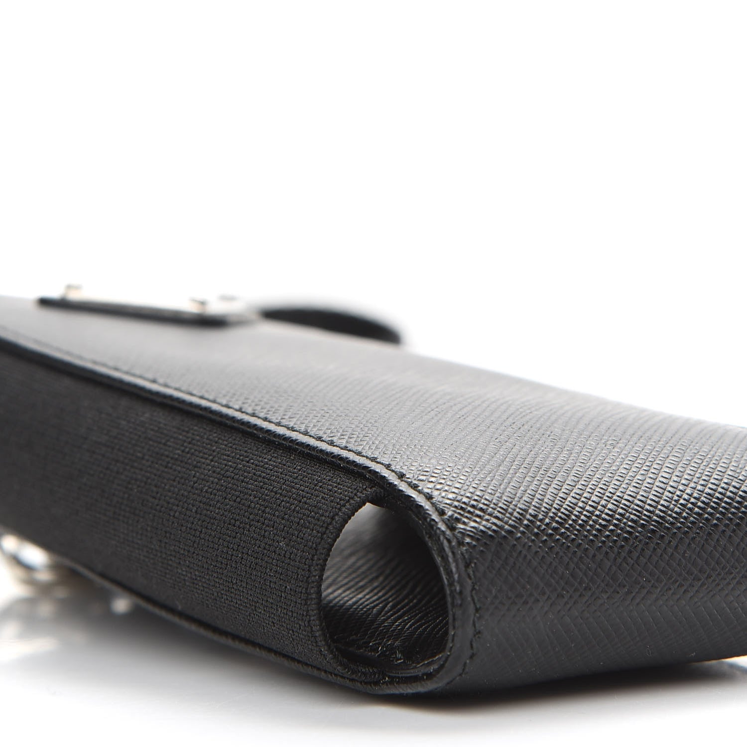 Prada Saffiano Phone Case Pouch Black 7 of 8