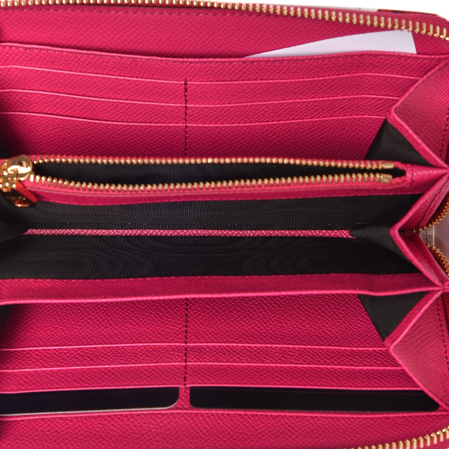 Dauphine Rose Print Zip Around Wallet Multicolor