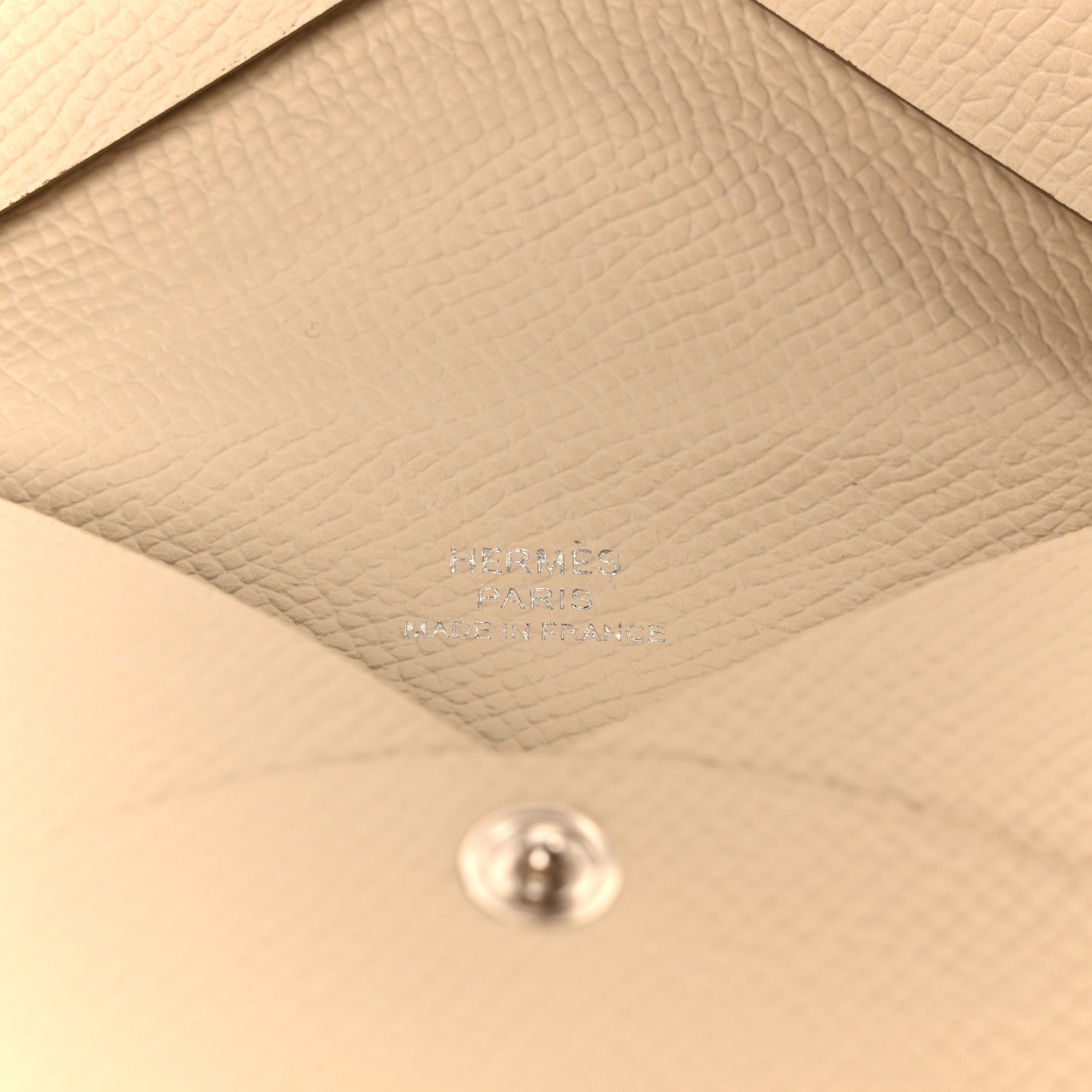 Hermes Epsom Calvi Card Case Craie 6 of 9