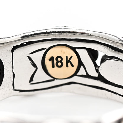 John Hardy Sterling Silver 18K Yellow Gold Jaisalmer Dot Band Ring 55 7.25 6 of 6