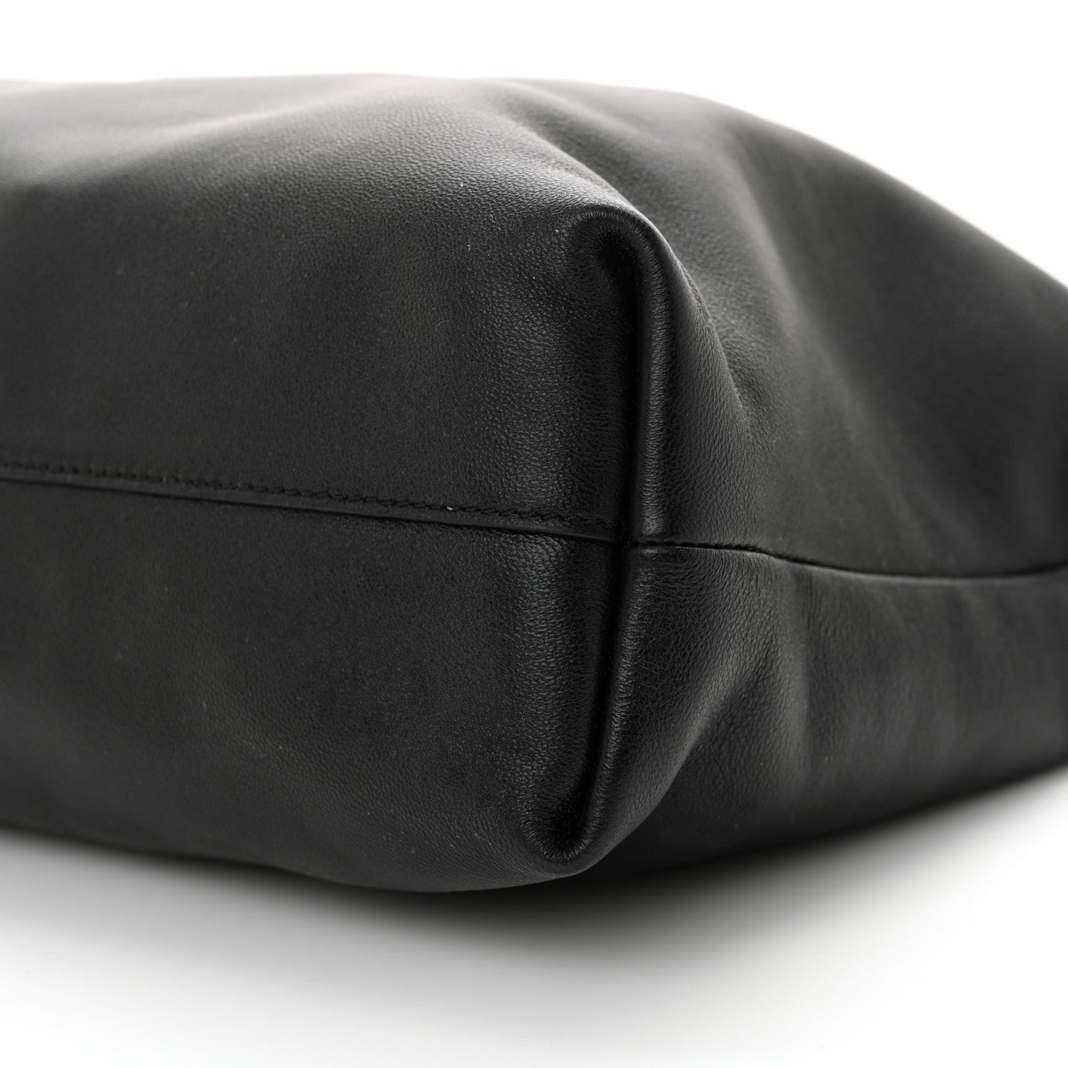 Loewe Mellow Nappa Donut Chain Large Flamenco Knot Clutch Black 10 of 10