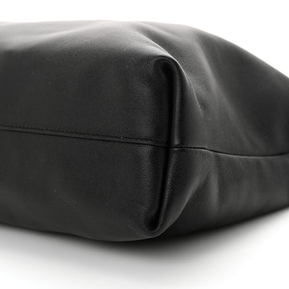 Loewe Mellow Nappa Donut Chain Large Flamenco Knot Clutch Black 10 of 10