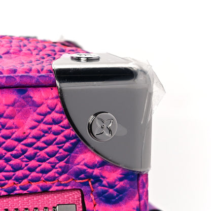 Louis Vuitton Taurillon Illusion Mini Soft Trunk Bleu Rose 8 of 9